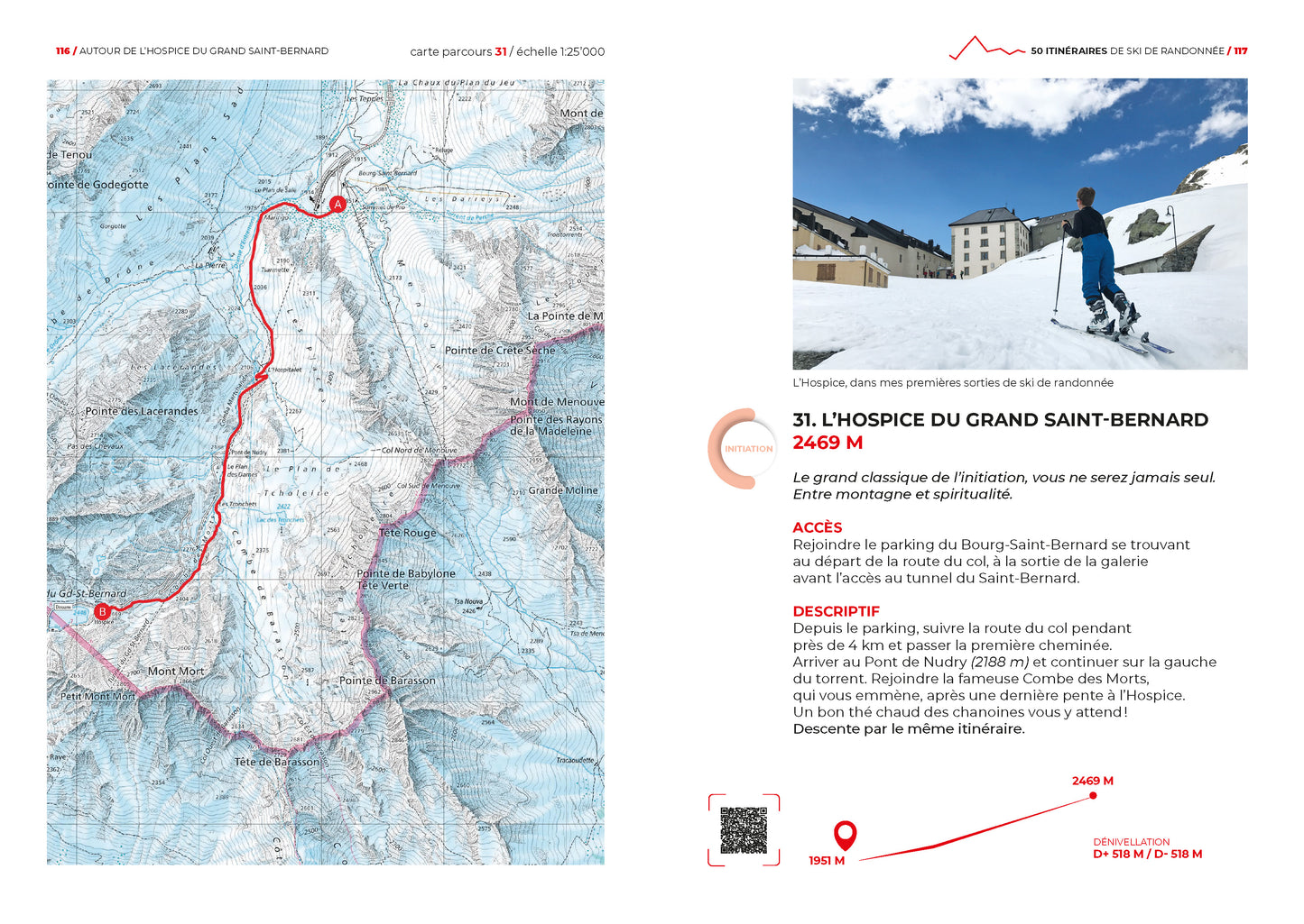 50 itinéraires de ski de randonnée, du Pic Boré à La Rosablanche (Valais)